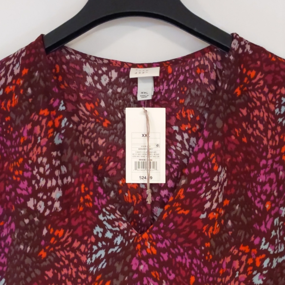 A New Day Animal Print Ruffle Shift Dress - Picture 3 of 7